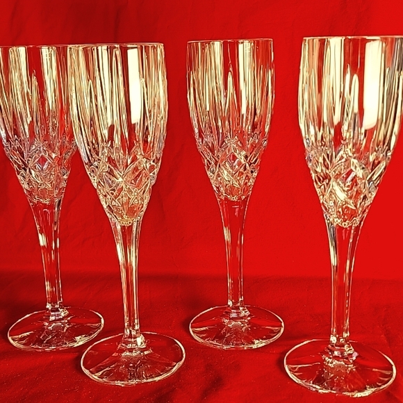 Mikasa Dining Mikasa Cut Crystal Champagne Flutes Poshmark